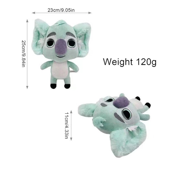 Plushleker - Koala, Skorpion, Øgle, Edderkopp, Slange Myk Utstoppa Dyreleker, Søte Tegneseriefigurer Dyr Dukke [DB] Koala