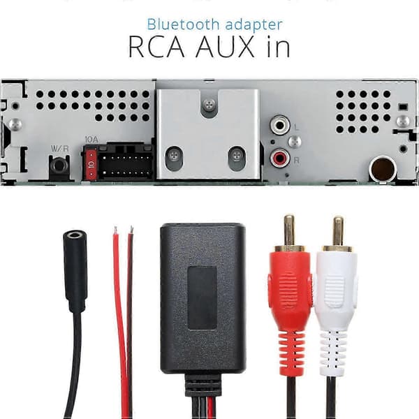 Bil Bluetooth Musik Adapter Modul Stereo AUX Audio Kabel Universal AUX-IN Audio Input Bluetooth Adapter [DB]