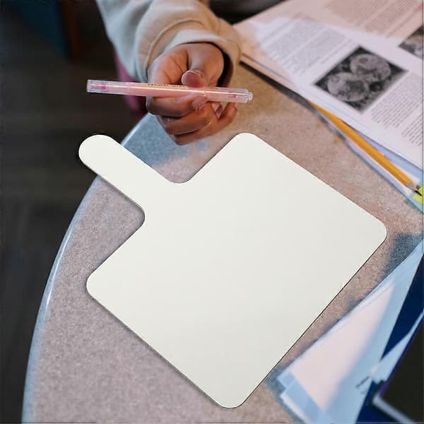 2 st handhållen dubbelsidig akryl whiteboard för klassrumssvarspaddel [DB]