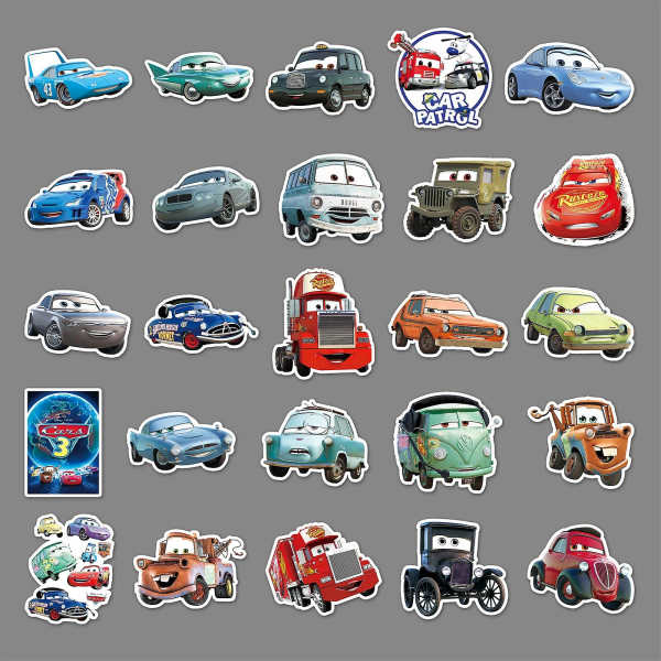 Db Disney Pixar Tegnefilm Biler Stickers Til Bil Bærbar Telefon Etui Køleskab Scrapbog Dekal Vandtæt Graffiti Sticker Legetøj Børn Gaver