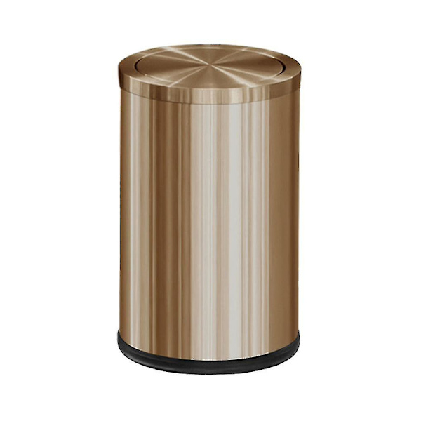 Rustfritt Stål Søppelbøtte Med 9L Kapasitet - Holdbar Og Rustfri  [dB} 9L Rose Gold