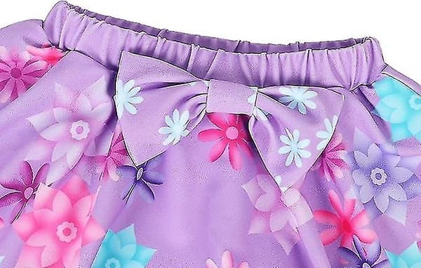 Blomstret badedragt til piger, 2-delt bikini (Lilla, 110)[DB]