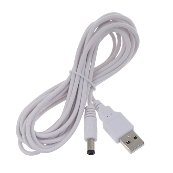 USB 2.0 A-Type Hann til 5,5x2,5mm DC 5V Strømkontakt USB DC5V Ladingkabel [DB] 2m