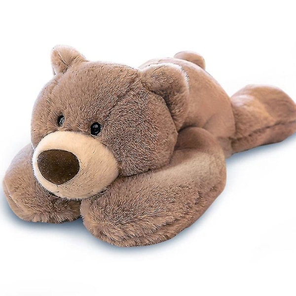 Painotettu ahdistusdinosauruksen pehmolelu heittotyyny/söpö dinosauruksen täytetty eläinten nukke pojille tytöille-erinomainen [DB] Brown Bear 30cm 11.8 inch