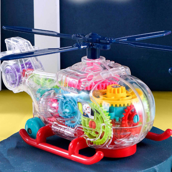 Pedagogisk helikopterleksak Lätt Innovativ ABS Barn Elektrisk Växel Helikopterleksak För Barn Kaesi db Random Color