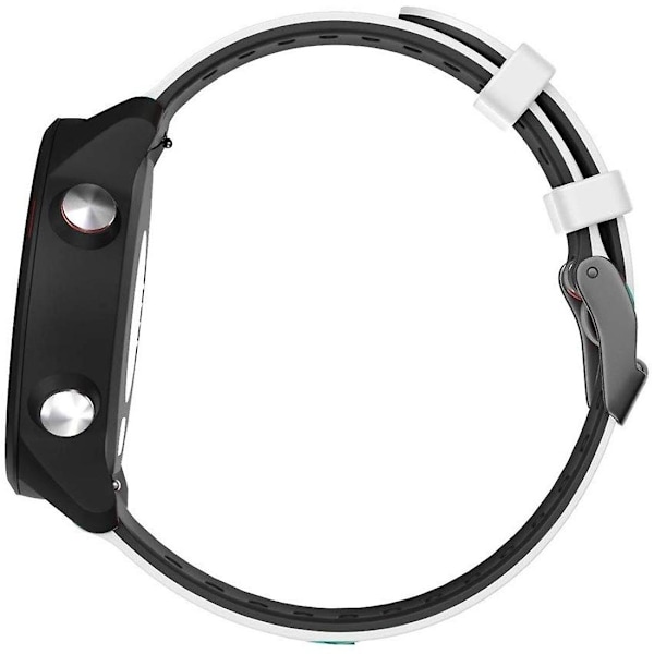 Til Garmin Forerunner 245 Silikon Urrem {Db} White Black