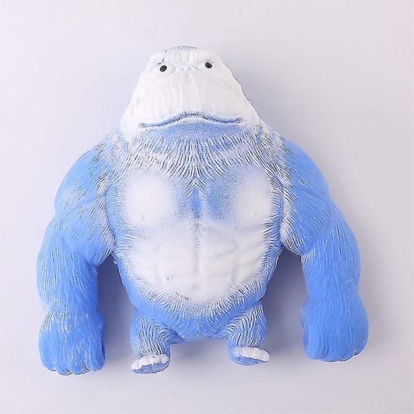 Simulaatio Squish Stretchy Spongy Squishy Monkey Gorilla Stress Relief Toy Vent Doll [DB] 12*12 Blue