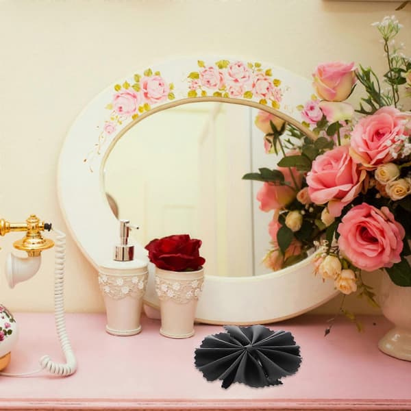 Smykkedisplay Ringholder til dekoration Elegant sort PU ringdisplay[DB]