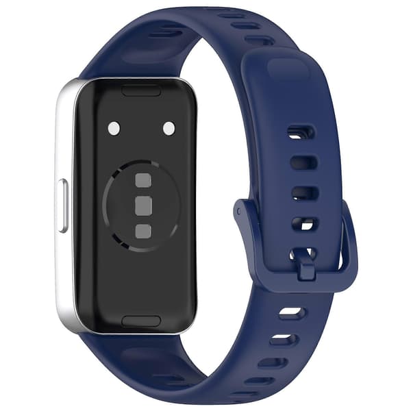 Glat silikone urrem som erstatning til Huawei Band 8/ 8 NFC/ 9/ 9 NFC [DB] Blue