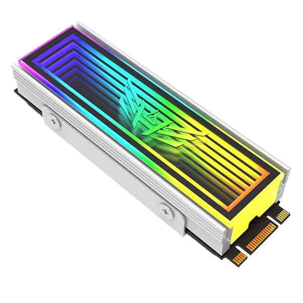 Harddisk-køler, lydløs radiator med skridsikker base, eksternt køleventilator-tilbehør, bærbart varmeafledningsværktøj, til computer, bærbar computer[DB] White