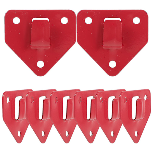8 kpl Seinään Asennettava Sammuttimen Koukku Raskaan Käytön Sammuttimen Kiinnike [db] Red 6.2X6.2cm