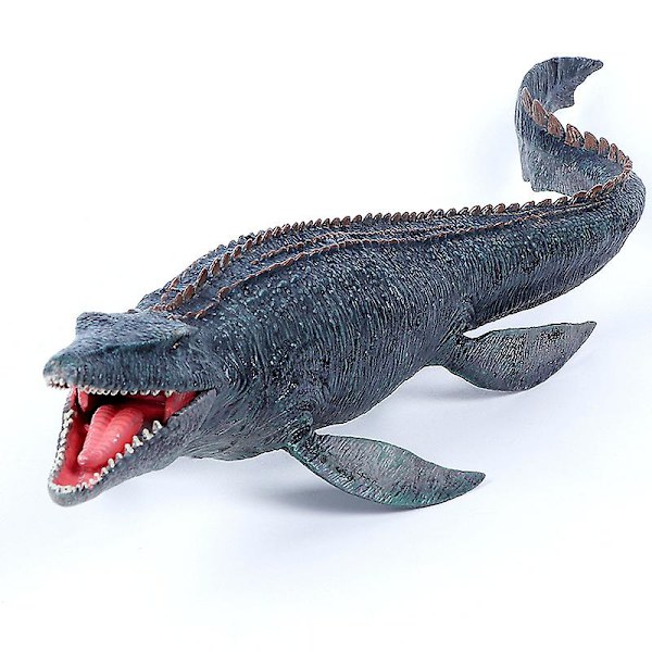 Stor Mosasaurus Legetøj, Realistisk Dybhavs Monster Plastdyr Model Db Gray 38*11*6.8cm