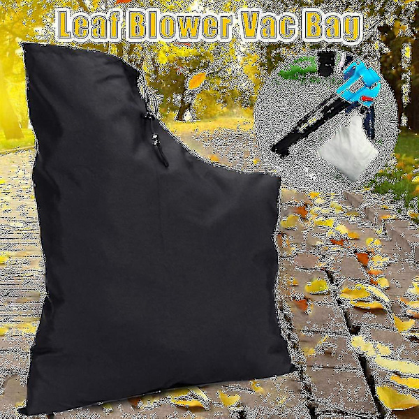 Løvstøvsugerpose, Støvsugerpose Plæneklipper Glat Lynlås Udvendige Reservedele Polyester, Nem at Rengøre Støvsamling Haveopbevaring Løv