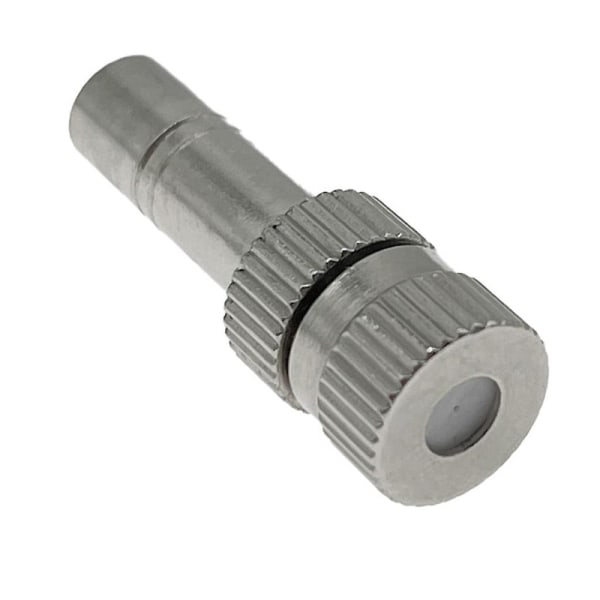 10 stk Hurtigtrykk Metall Dusjmunnstykker Tåke Sprøyting Sprinkler Atomiseringsmunnstykke Koblinger for Hage Drypp Vann Irrigasjon DB 0.3mm