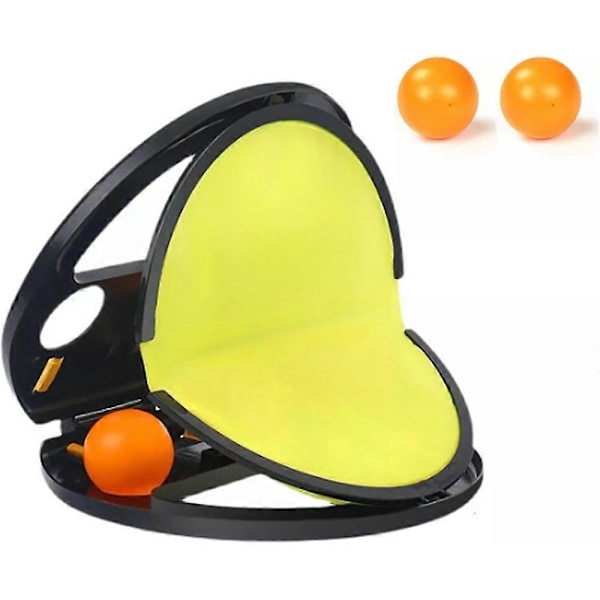 Racket Pocket Catch Game, Velc*o Boll och Fångstspel, Kastfångstboll Leksak [DB] 1 shot 2 balls