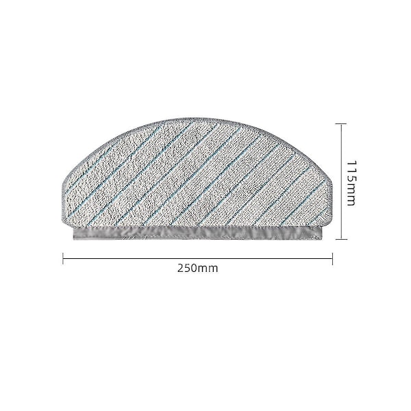 Ecovacs Deebot T10/T10 Plus -robotti-imurin pääsivellin, sivusiveltimet, pölypussi, HEPA-suodatin, moppi-liina, varaosat [DB] As Shown