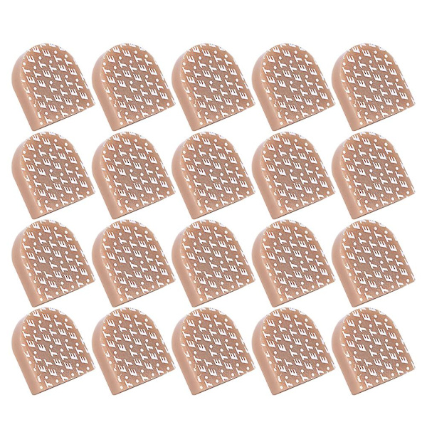 Ersättning för höga klackar 10 par accessoarer för skoreparation Beige 19 x 20,5 [db]