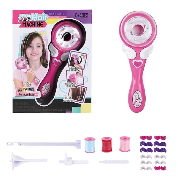 Kreativ flicka för barn Automatisk magic hårflätning Leksak Set Girl's (lågt prisförsäljning) [DB] Pink