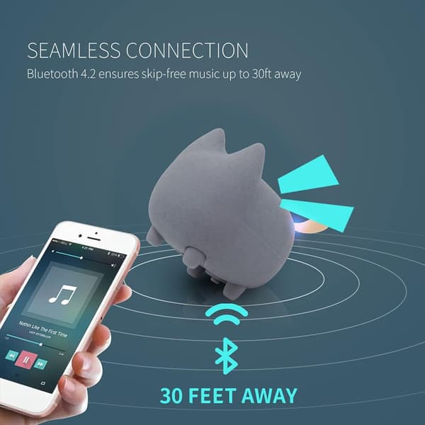Kannettava bluetooth-kaiutin sisäänrakennetulla mikrofonilla