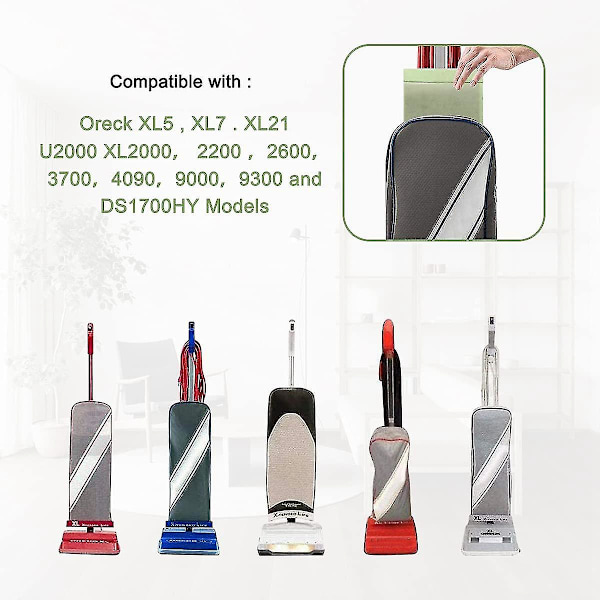 Oreck XL -pölynimuripussit, osanumero CCPK8dw 5 kpl