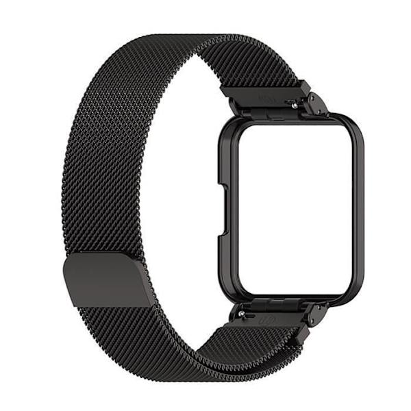 Sort urrem i rustfrit stål til Redmi Watch 2 Lite[DB]