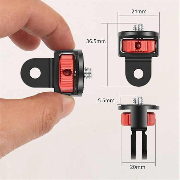 Sportkameraadapter 1/4 Kameramonteringsadapter Kamerakopplingsport Utomhussportillbehör