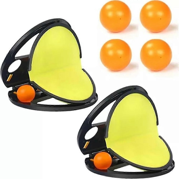 Racket Pocket Catch Game, Velc*o Boll och Fångstspel, Kastfångstboll Leksak [DB] 1 shot 2 balls