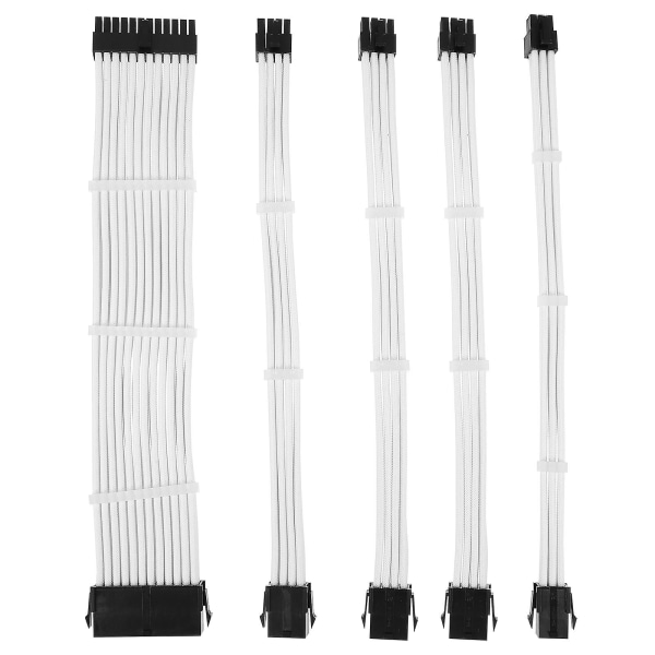 1 Set Atx Sleeved Cable Extension Kit Pcie Gpu Extension Wire Datortillbehör
