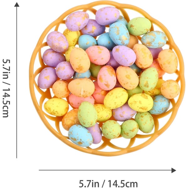 100 kpl Pääsiäisen kirjavia munia Vaahtomuovi Pääsiäismunat Simulaatio Värikkäitä Teko Pääsiäismuna Koristelu Sarjat Kotiin Koriste Käsityöt Pääsiäisjuhlan Koristelu