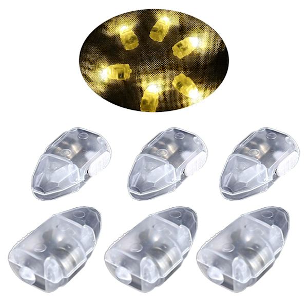 50 stk LED Ballonlys med Afbryder Farveskiftende Batteridrevet Lysende Lanterne Væge Fest Mini Lam {db} Warm white