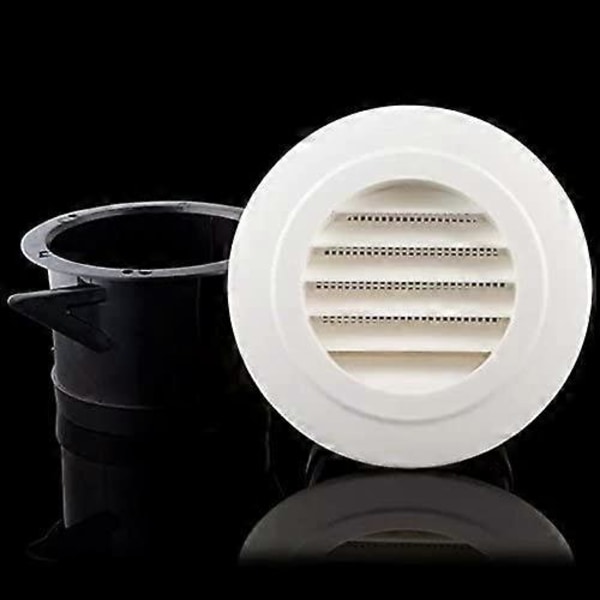 125mm Ventilasjon Munnstykke med Beskyttelsesgitter - ABS (malt 125mm) [Db]