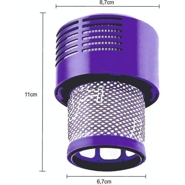 2 kpl suodatinta V10-pölynimuriin - pestävä [DB]