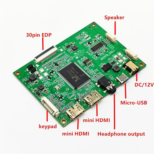 30 Pin Edp Lcd Monitor Bærbar Lcd Monitor Panel Kit Bærbar Datamaskin Display Panel Driver Spill Display Panel Driver Panel(a)