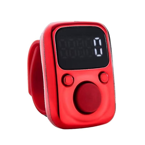 Mini Finger Counter LED Elektrisk Digital Skærm med Lys Tællere Stitch [Db] Red