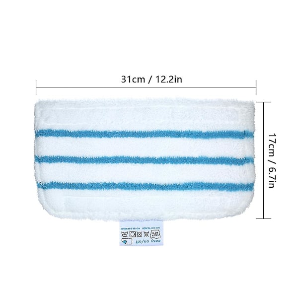 5-pakks Moppeputerstatninger for Black + Decker Dampmopp FSM1610/ FSM1630 Vaskbare Moppeduter Tilbehør [DB] 3 pcs