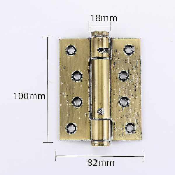 Forårshængsel Usynlig Dør Selvlukkende Buffer Dæmpende Hængsel Automatisk Dørlukker Skjult Dør Træ{ DB} 4 Inch Green Bronze