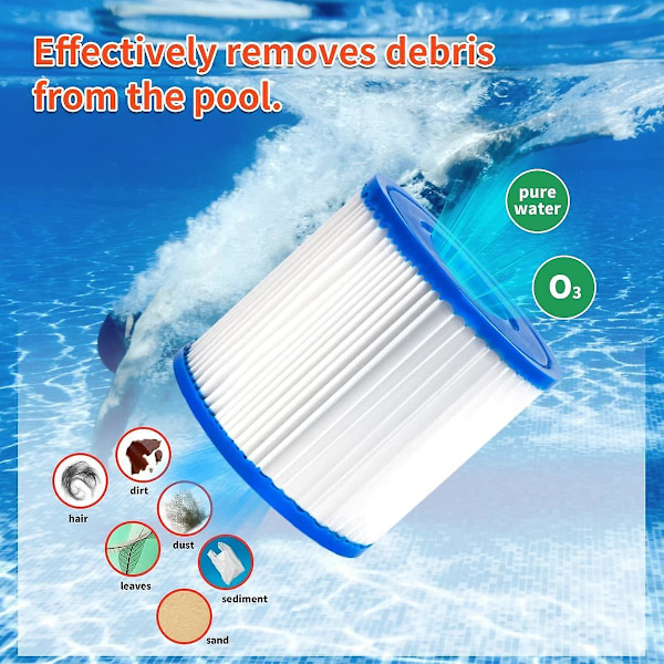 GDRHVFD | Sæt med 4 filtre til Summer Escapes Type D swimmingpool, Summer Waves P57100102, SFS-350 RP-350 [DB]