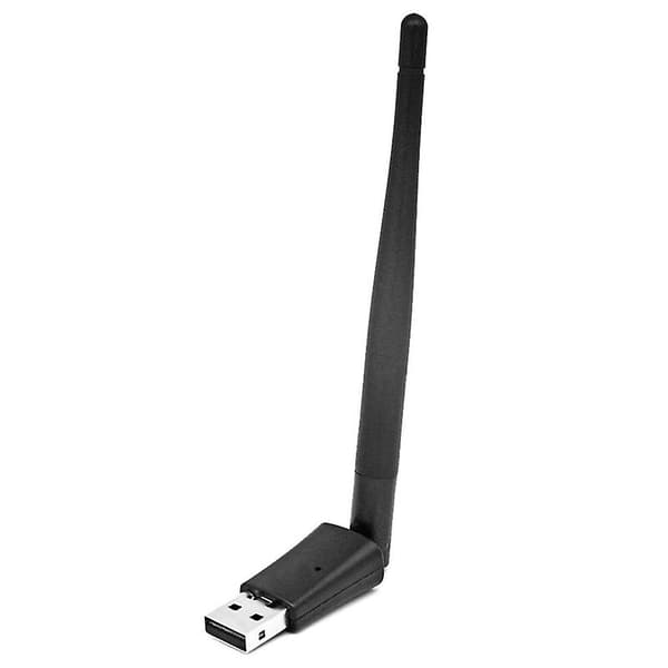 Mt7601 USB WiFi Trådløst Nettverkskort Adapter Med Antenne For TV Dekoder [DB] Black