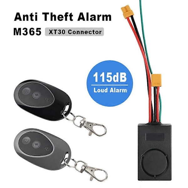 Elektrisk Scooter Tyverisikring Alarm 115dB Anti-tab Alarm Kompatibel med Xiaomi 1S/M365/PRO Elektrisk Scooter db