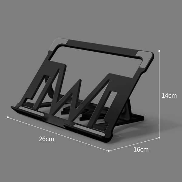 Bærbar computer stand foldbar justerbar bærbar computer riser stand kølebeslag til tablet