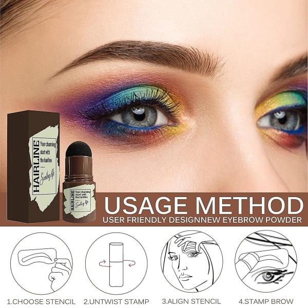 Eyebrow Stamp Shaping Kit Vanntett Eyebrow Powder Stamp Fuller Eyebrow Definer Makeup Tool