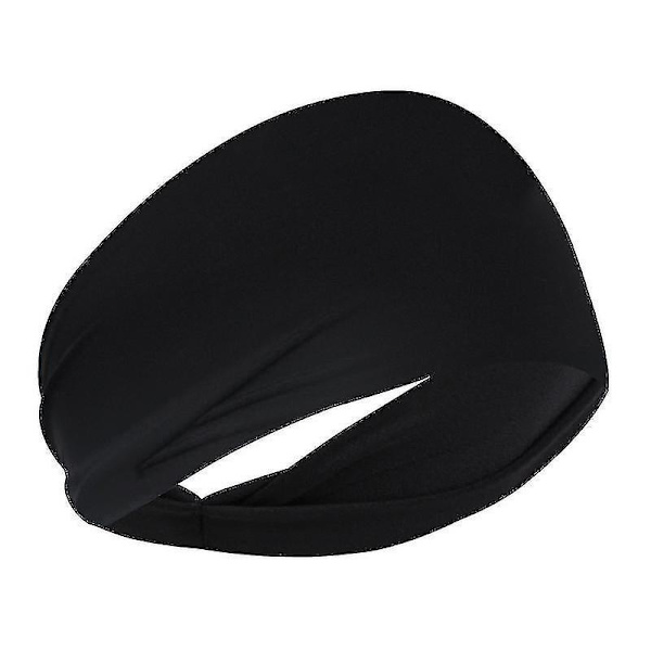 Huvudband för män, sport, träning, stretch, fukttransporterande [Db] Black