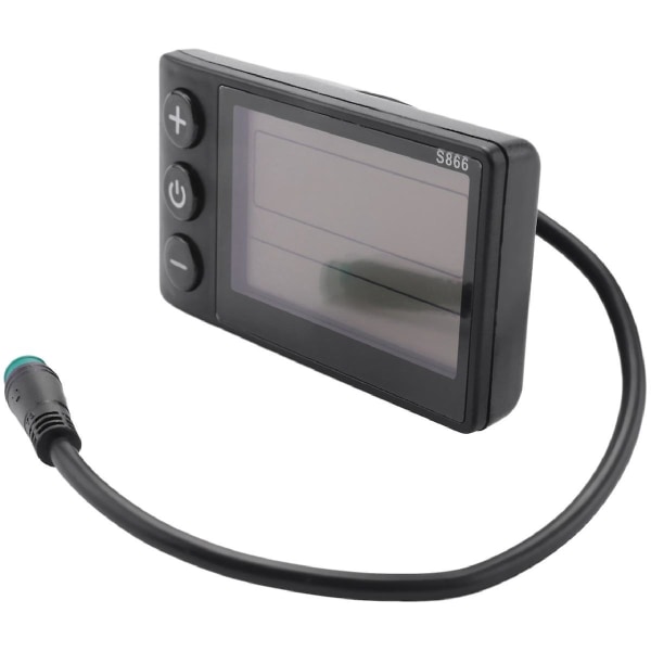 Elektrisk cykeldisplay 24v/36v/48v Vattentät Lcd-display S866 Controller Panel Dashboard För Ele