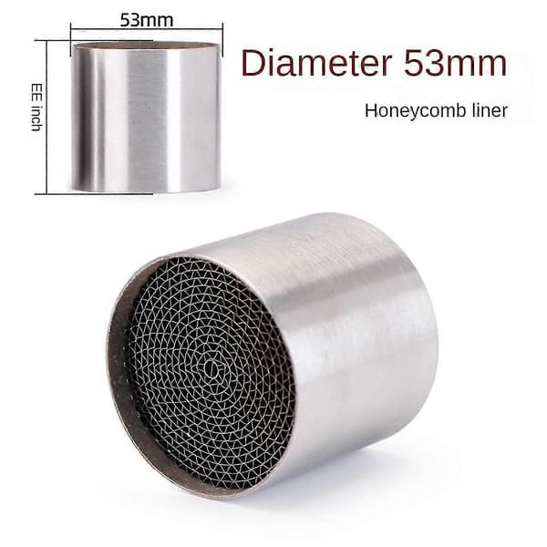 Motorsykkel Eksos Lyddemper Db Støy Eliminator For , 53mm [db] Silver