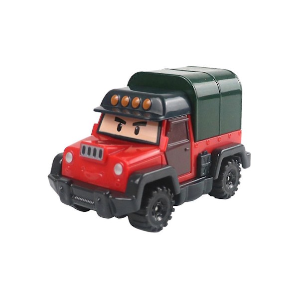 Poli Roy Haley Anime Modelbil, 3*1.5in Redningshold Robocar Børn Børns Uddannelsesmæssige Legetøj db Jeep