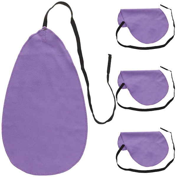4 st Klarinett Rengöringsduk Flöjtrengöringsduk Saxofon Inre Rör Torkduk {Db} Purple 31.5x15cm