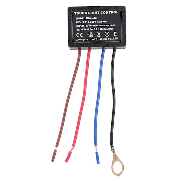 Til Touch Lampe TÆND/SLUK Kontrolmodul til Touch Lysdæmperkontakt Reparationssæt Let at [db]