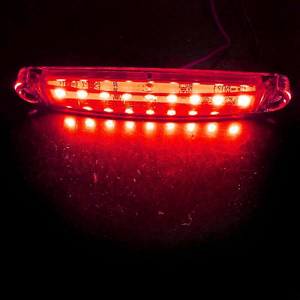 30x Förseglade röda vita 9 LED-sidomarkeringsljus för lastbilssläp lastbil 4-tums bakre sidlampa[DB] yellow  red  white
