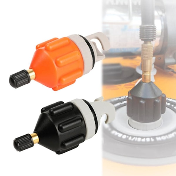 Oppblåsbare Båter Padlebrett Kajakk Kano Pumpe Sup Luftventil Adapterkontakt [DB] Orange