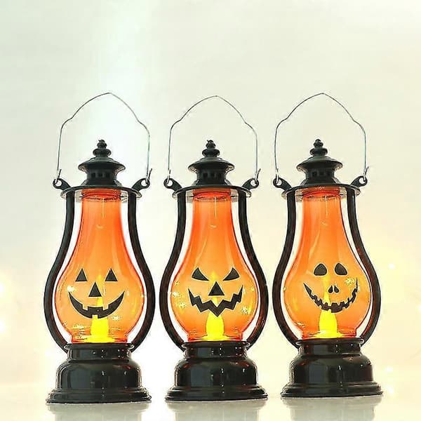 Barnas Halloween Jack-O-Lantern Lykt, en Festlig Halloween-dekorasjon D